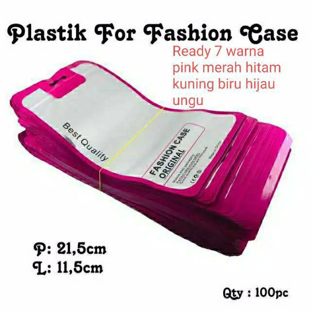 [100PCS] Plastik Packing Ukuran Besar Casing Hp Fashion Cover Case Handphone Plastik Packing Klip