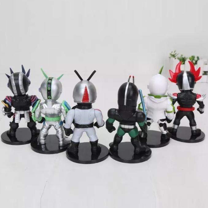 Isi Hiasan Figure Action Rider Pcs Masked Kamen Mainan Topper Rx Set 6 M.Alvin29