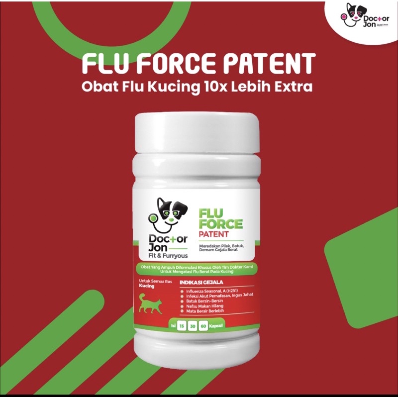 OBAT FLU / BATUK / PILEK KUCING | FORMULA 10X LEBIH EXTRA | DOCTOR JON FLU FORCE PATENT