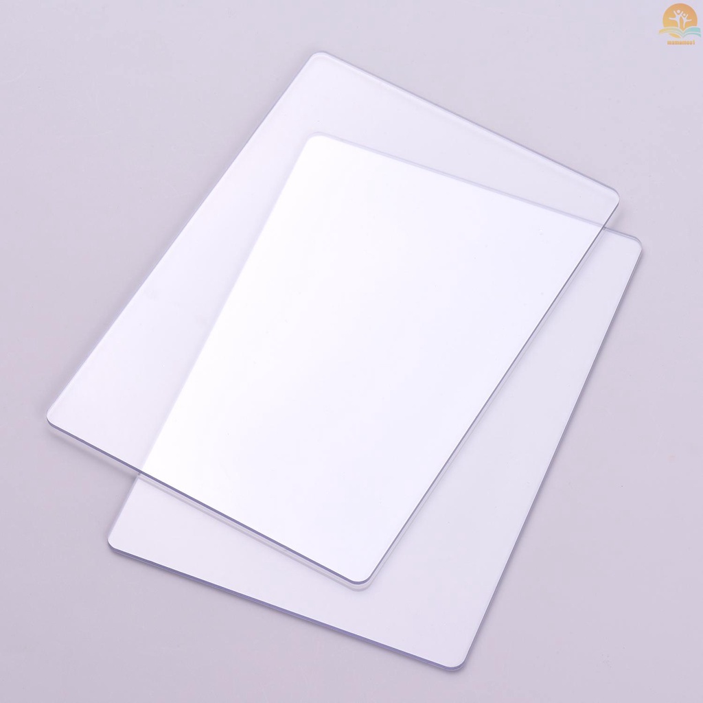 2pcs Transparent Cutting Pad Accessory Durable PC Material Plate 3mm Thickness Replacement Pad for Die Cutting &amp; Embossing Machine Arts &amp; Crafts Scrapbooking Cardmaking, 8.7 * 6.1in