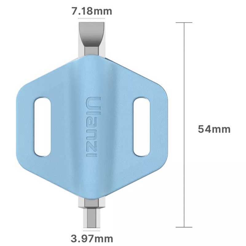 Ulanzi 2260 Green Mini Spanner T4 and Slotted Screw Port Install and Remove Screw for Camera DSLR