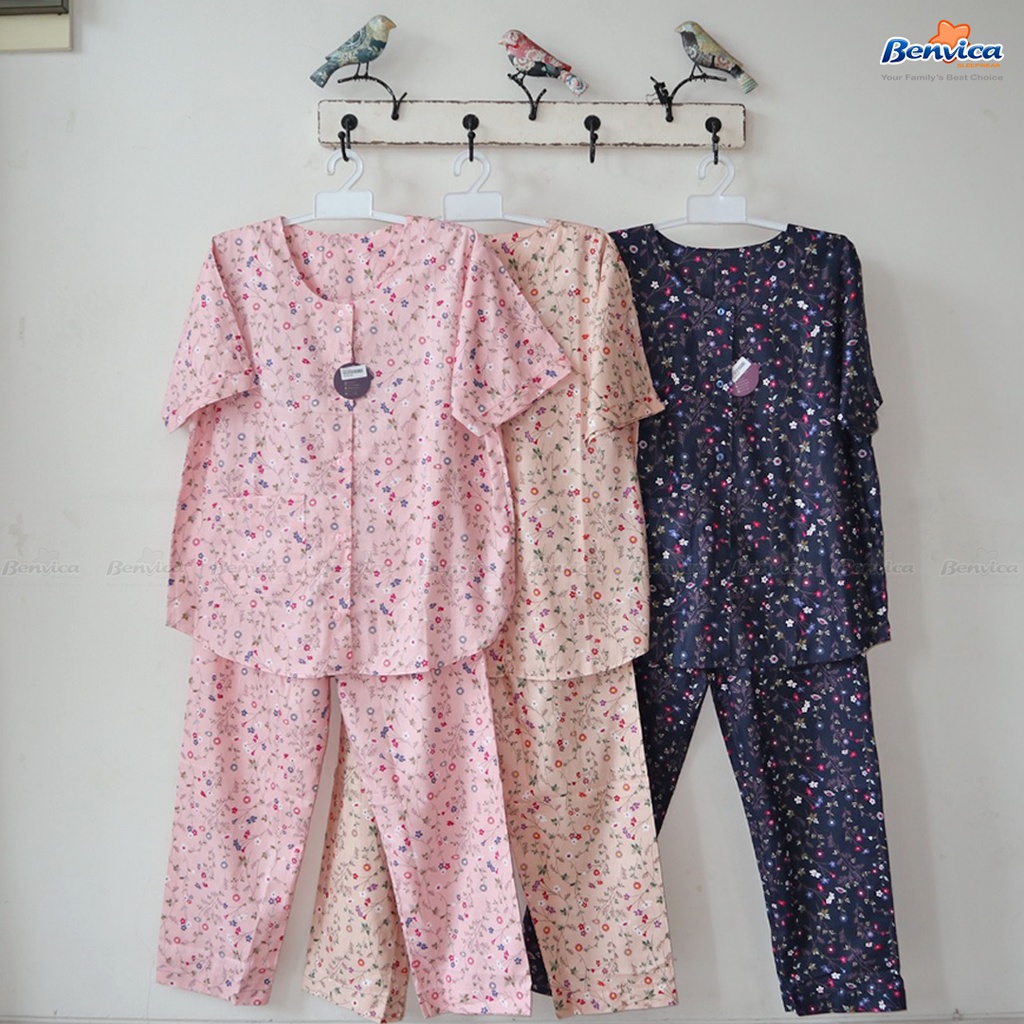 BAJU TIDUR DEWASA CELANA PANJANG KATUN JEPANG TERES ALL SIZE ADEM BANYAK MOTIF - C