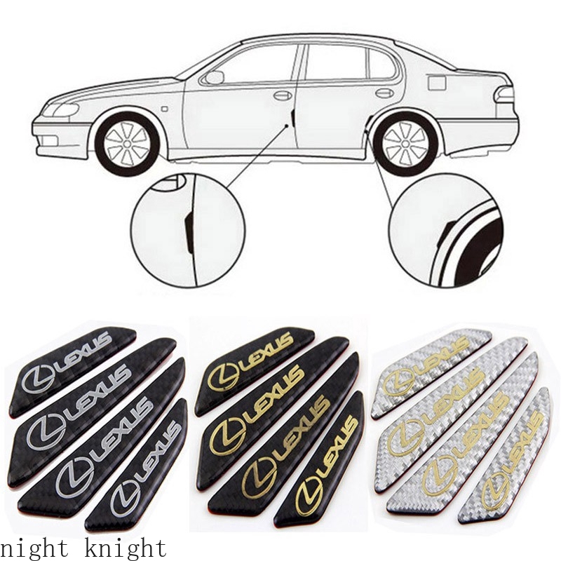 Night knight Stiker Film Pelindung Anti Gores Motif Carbon Fiber 3D untuk Mobil Lexus nx200t es250 gs300 gs350