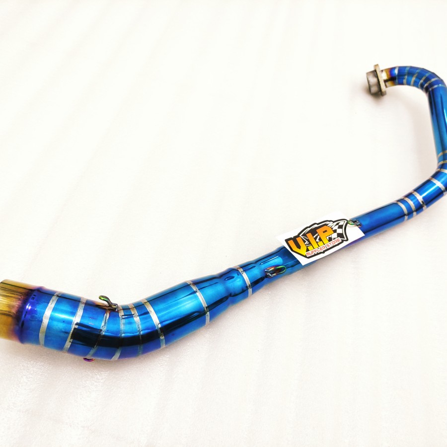 Leher Knalpot Racing CS 1 - Sonic 125 Bluemoon Stainless mantul