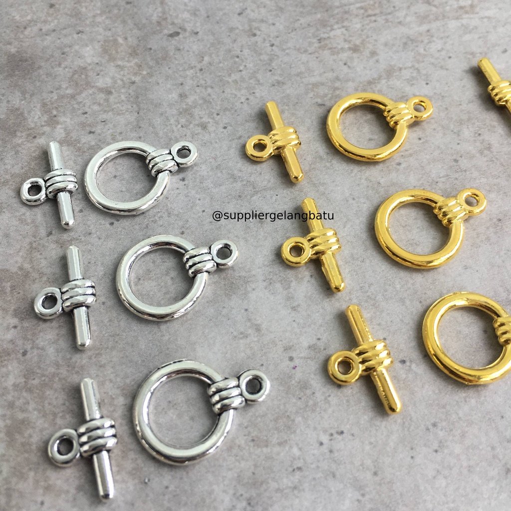 kait gelang kalung bracelet necklace buckle silver gold tembaga hitam bakar ujung aksesori