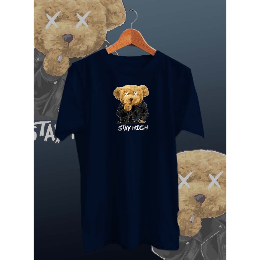 BAJU KAOS DISTRO PRIA BEAR GO TOGETHER /KAOS PRIA/KAOS DISTRO/KAOS MURAH PRIA/UNISEX/COTTON COMBED 30s