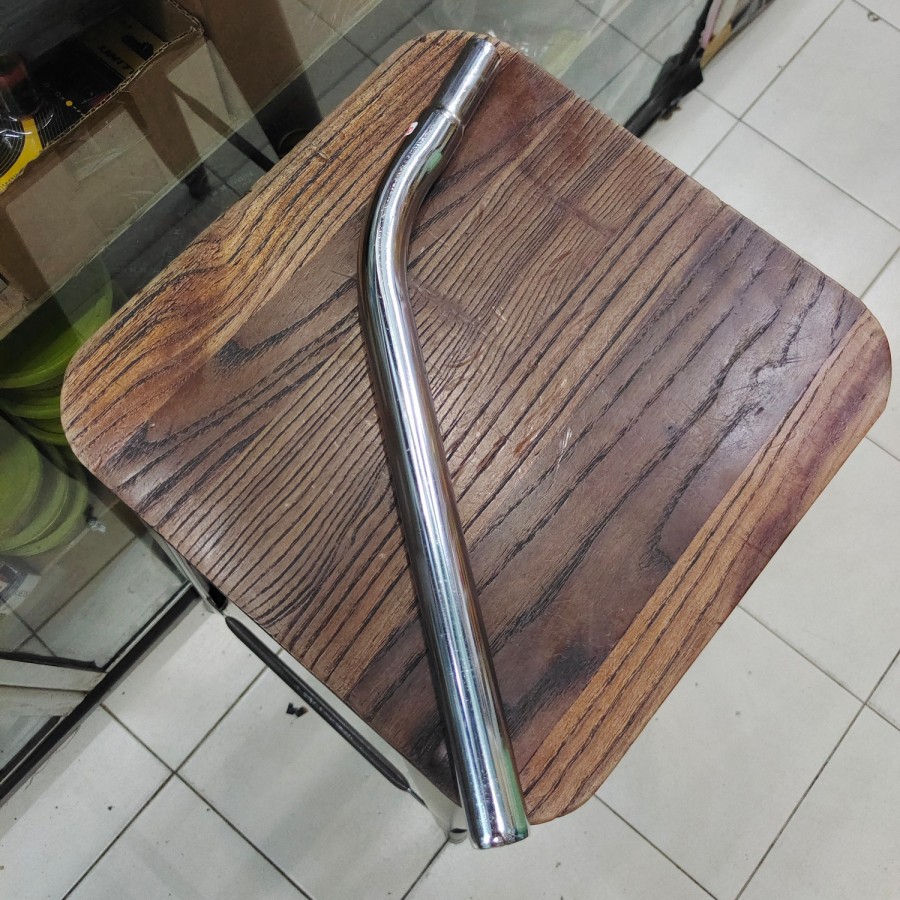 Tiang sadel 25.4 besi bengkok 40mm cp