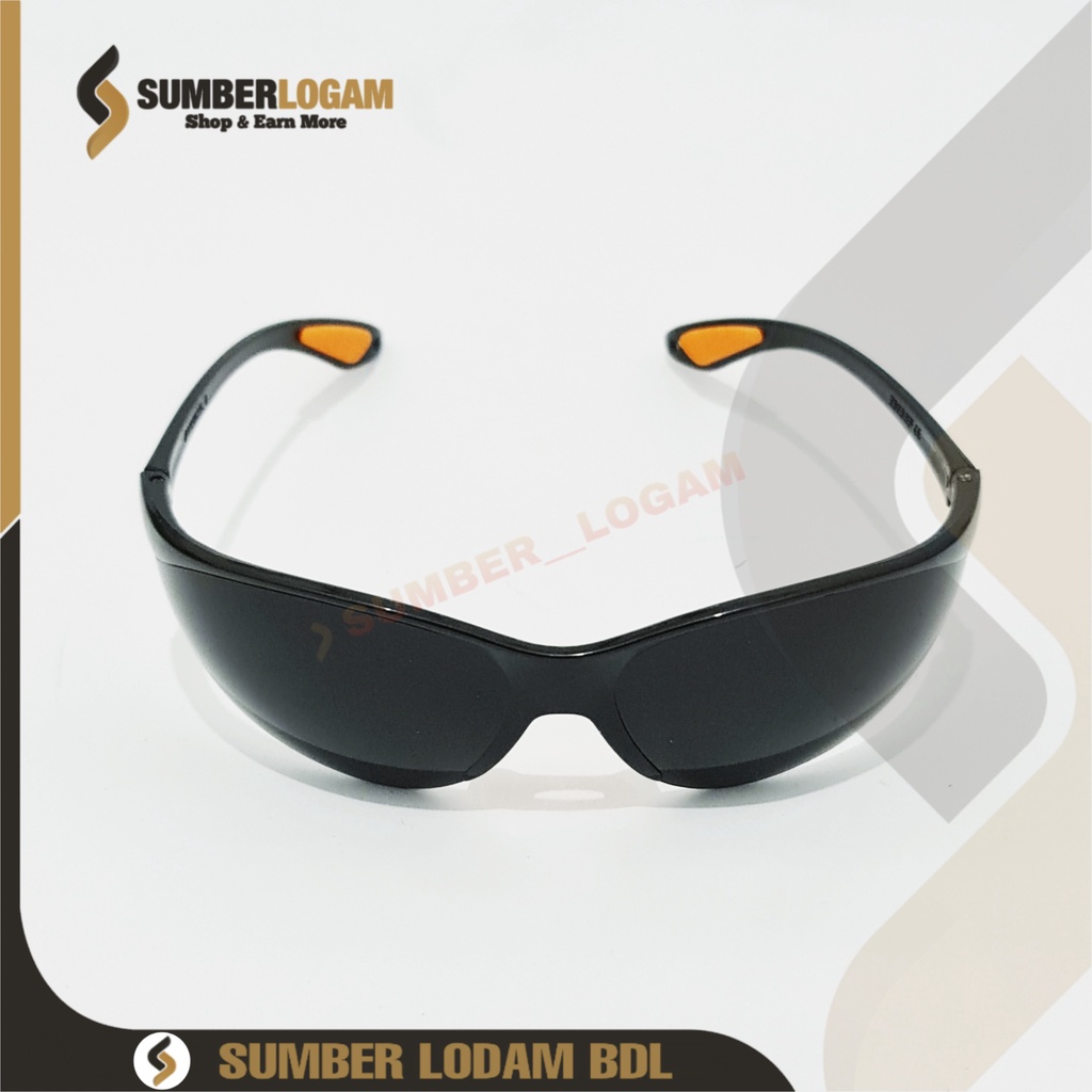 Kacamata Safety Las Pelindung Las Hitam Gelap