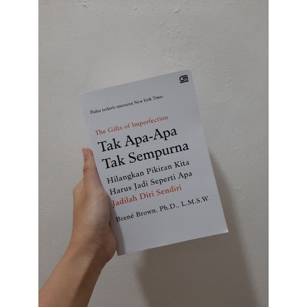 (ORI) Buku The Gifts To Imperfection Tak Apa Apa Tak Sempurna Brene Brown (Preloved)