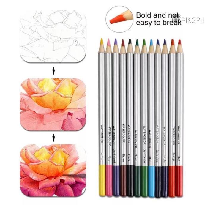 

51 PCS / SET PENSIL WARNA METALIK LARUT DALAM AIR UNTUK MENGGAMBAR DSF5456465