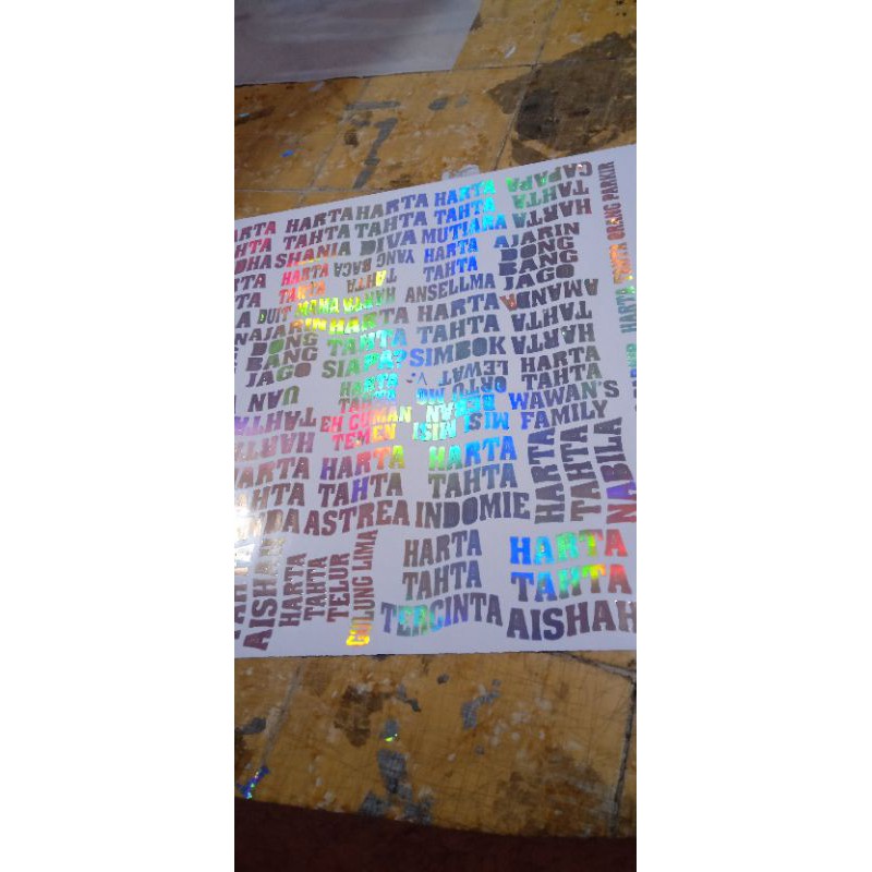 

stiker hologram keren(bisa custom)