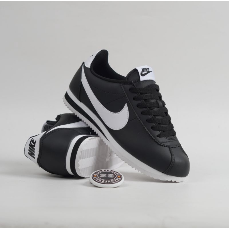 Nike Cortez Classic Leather Black White