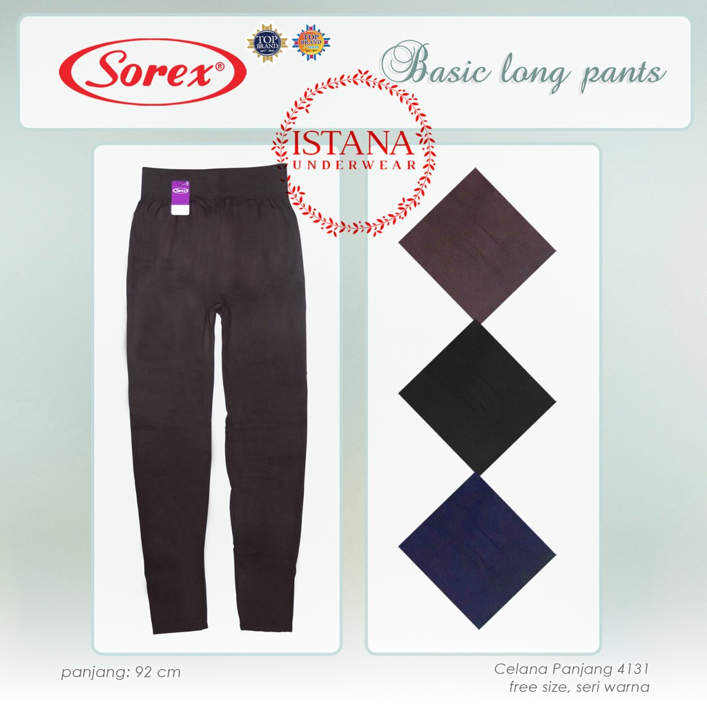 Celana legging panjang SOREX bahan rajut premium