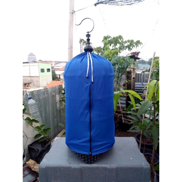 Kerodong burung sarung sangkar New termurah COD biru muda