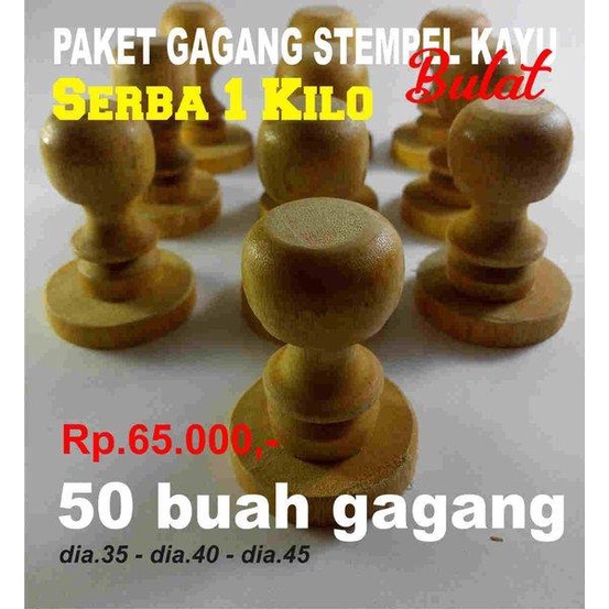 

Dijual Gagang Stempel Kayu Bulat Baik