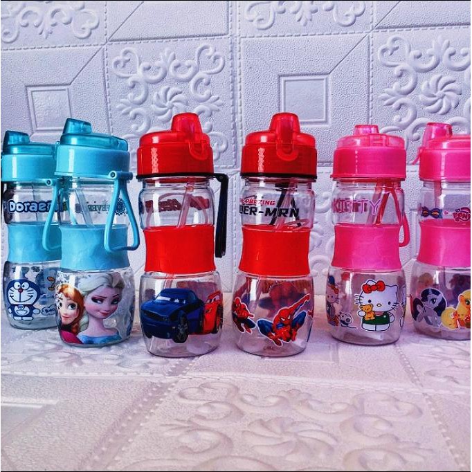 BOTOL MINUM ANAK SEDOTAN KARAKTER BPA FREE 400 ML