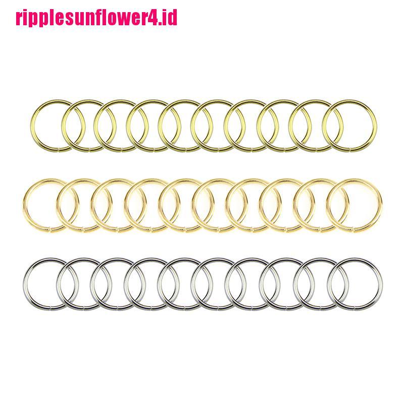 100pcs / set Cincin Cuffs Manik-Manik Untuk Ekstensi Rambut Gimbal