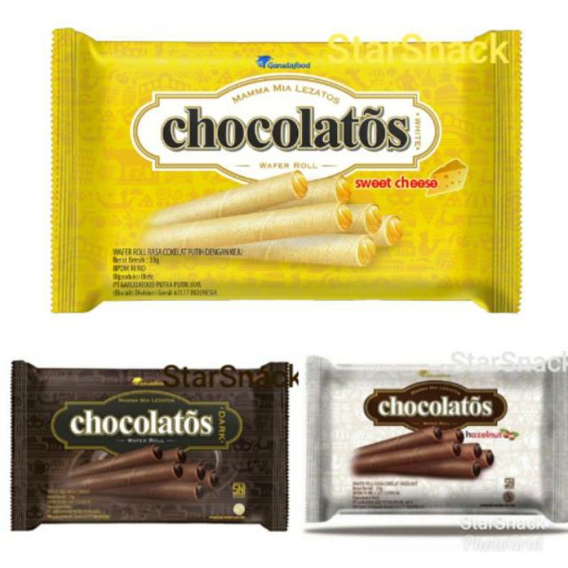 

Chocolatos roll 33gr isi 10pc/Renteng