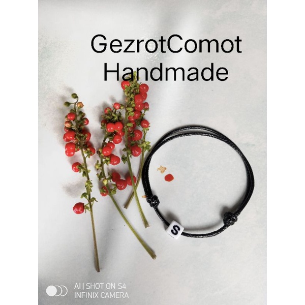 gelang huruf,gelang tali Korea 1,5mm