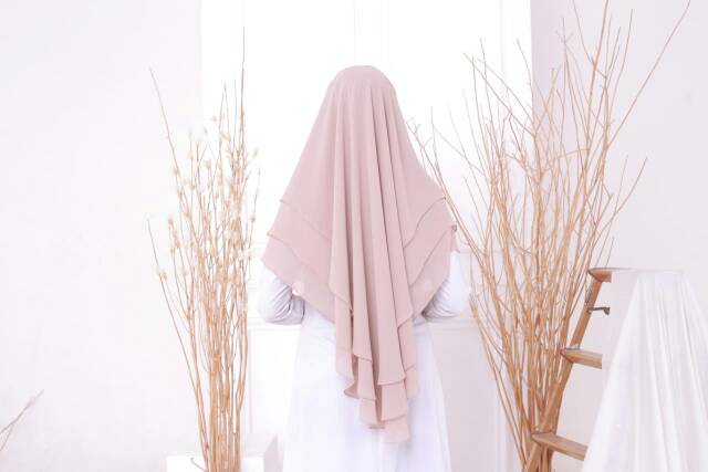 TERBARU HIJAB KHIMAR 3LAYER PREMIUM - BAHAN CERUTY BABYDOLL BEST SELLER (TERMURAH)