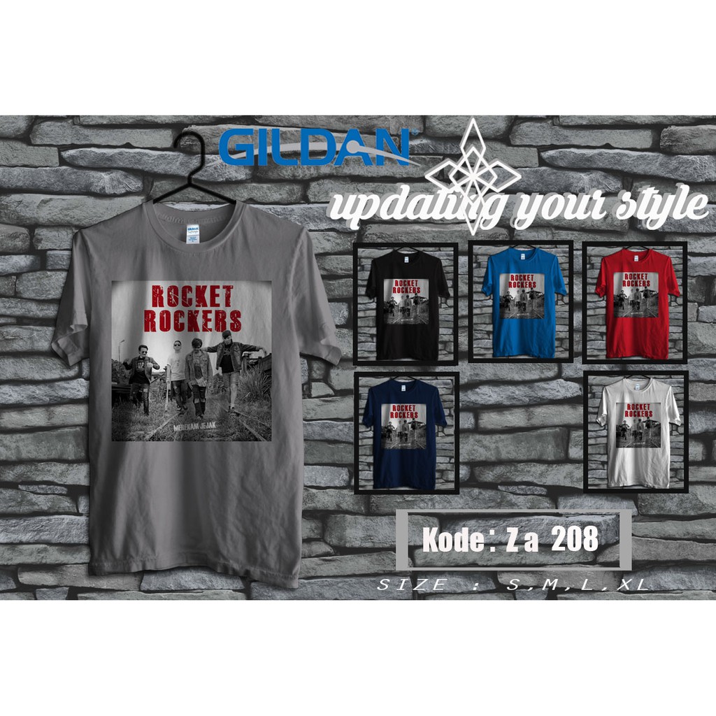 kaos rocket rockers original gildan za208