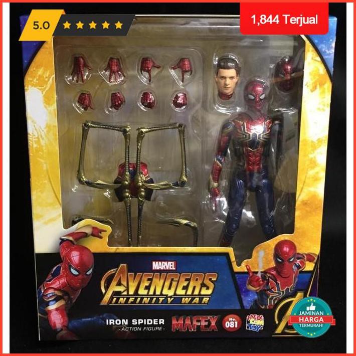 Action Figure Mafex Iron Spider Free Ongkir