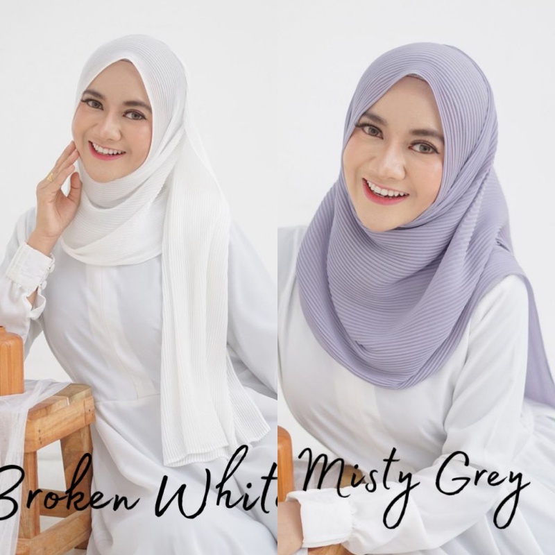 DISKON 50% PASHMINA FULL PLISKET 180x75 BABYDOLL PREMIUM /PASHMINA PLISKET LIDI / PLEATED SHAWL