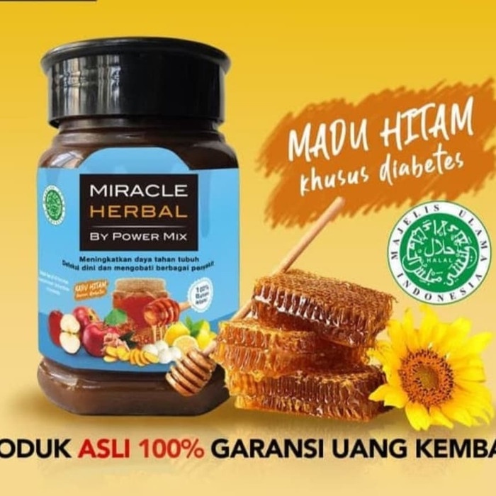 

1 BOTOL MIRACLE HERBAL 400ML BY POWERMIX MADU HITAM
