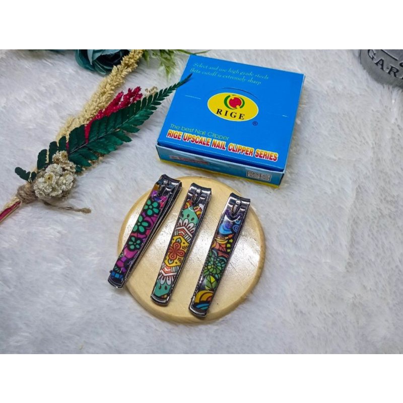 gunting kuku rige besar motif/ pemotong kuku besar