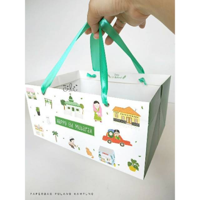 

(TERLARIS) (paperbag-pulangkampung) paperbag untuk dus nastar sekat lebaran