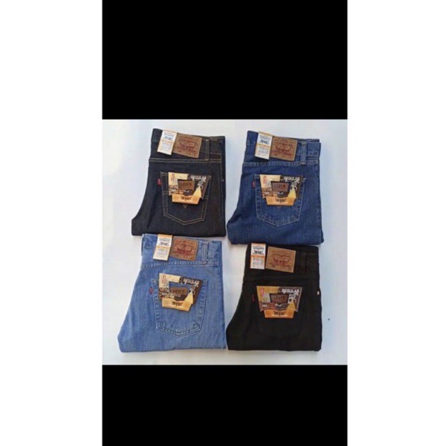 Celana Jeans Pria Levis 505 Premium Grade Original Denim BIG size 38-42