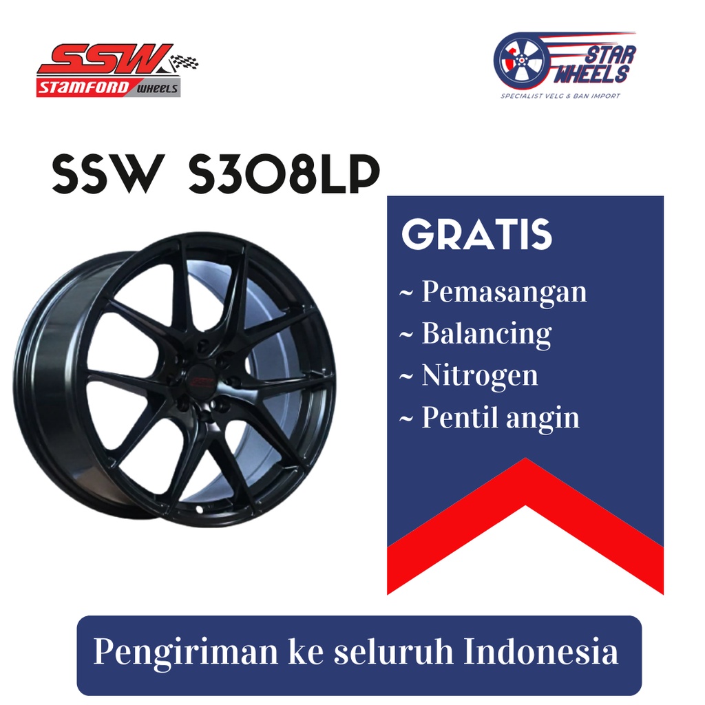 Velg Mobil SSW S308LP R17 x8 4x100 .. 4x114.3 +40, (BKM,GMM)