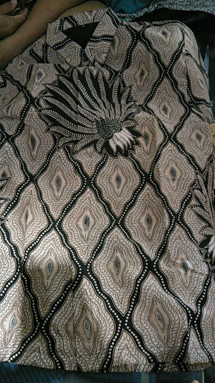 Pari Mocca Pendek Kemeja Batik Pria Full Furing Katun Sragenan