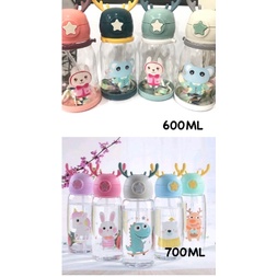 botol minum anak tali model tanduk rusa  600ml &amp; 700ml