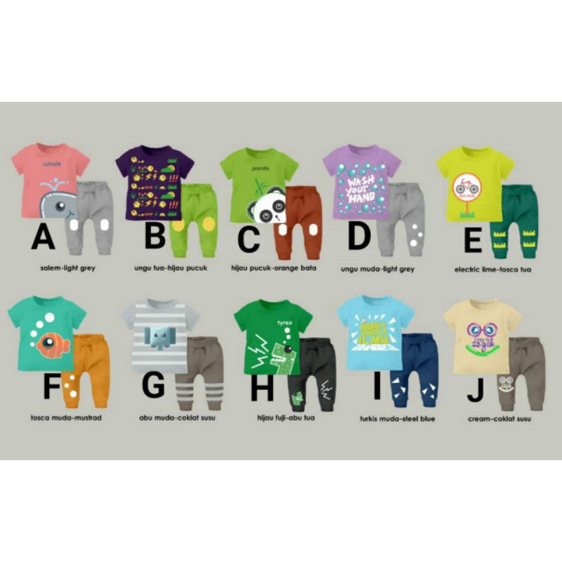 SETELAN BAJU COWOK CEWEK KIDS BY ORVIN izzi.ids