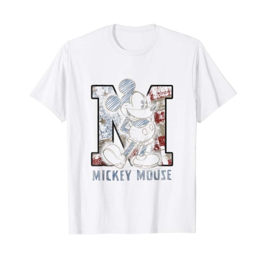 Kaos T Shirt Model Gambar Disney Amerika Sketsa Mickey Shopee
