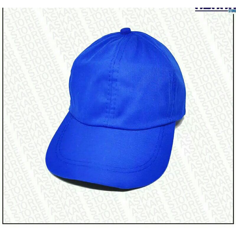 topi polos Topi polos baseball bahan katun twil pengait rel premium pria wanita harga murah grosir