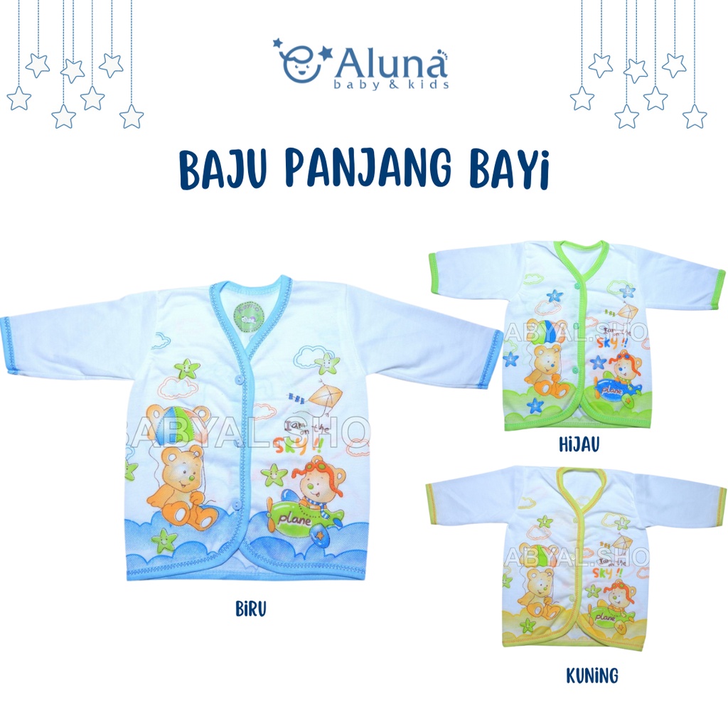 1 Lusin Baju Bayi Atasan Lengan Panjang
