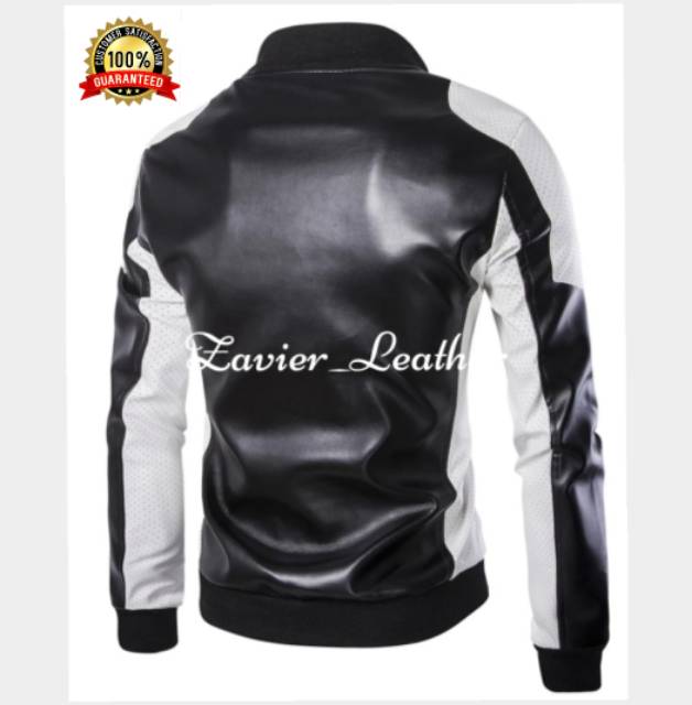 Jaket kulit sintetis jaket semi kulit pria terlaris