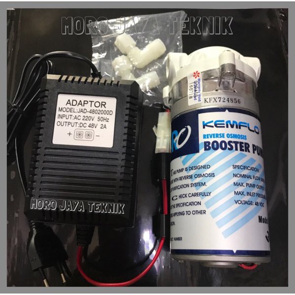 Pompa RO Booster Pump Kemflo 48V + Adaptor High Quality