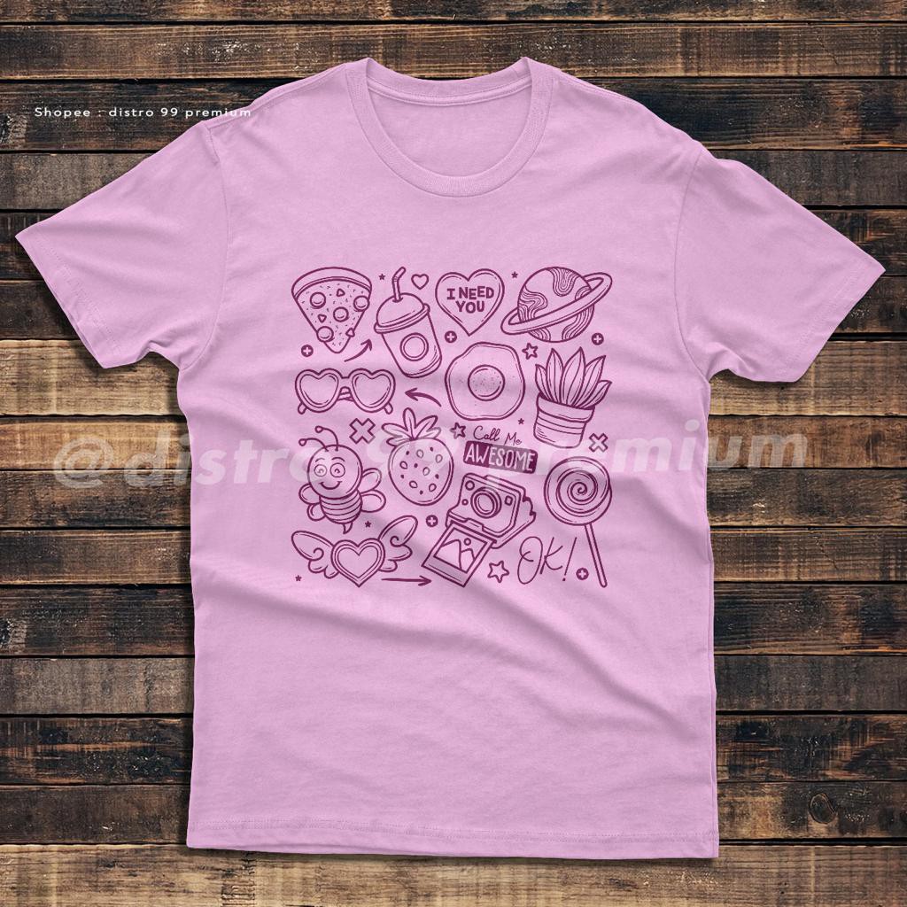 Kaos Abstract Doodle Art