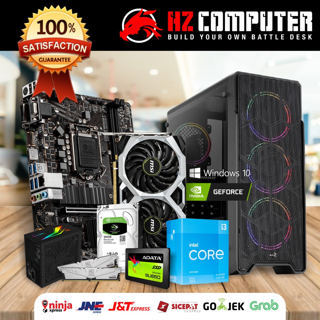 [READY] PC Gaming - Intel Core i3 [GEN 10] - GTX 1650 Super - RAM 16GB - Gratis SOFTWARE dan GAME