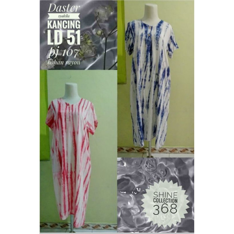 Daster kancing tie dye