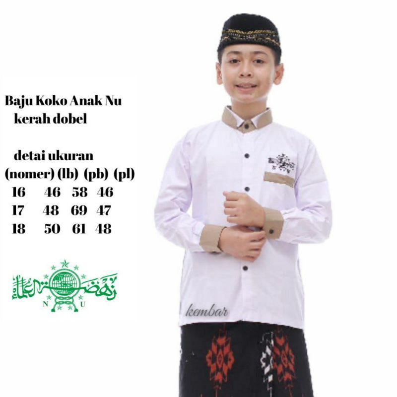 Baju Koko Anak Koko Hadroh Hafiz Baju Anak KEMKO KEMEJA KOKO  KOKO HADROH | KOKO PRIA MUSLIM | KOKO