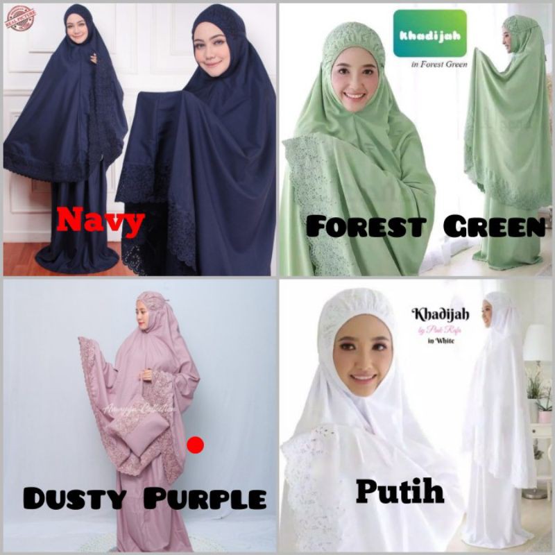 Mukena Khadijah Dewasa Pastelena Free Tas Cantik Khodijah Katun Hadijah