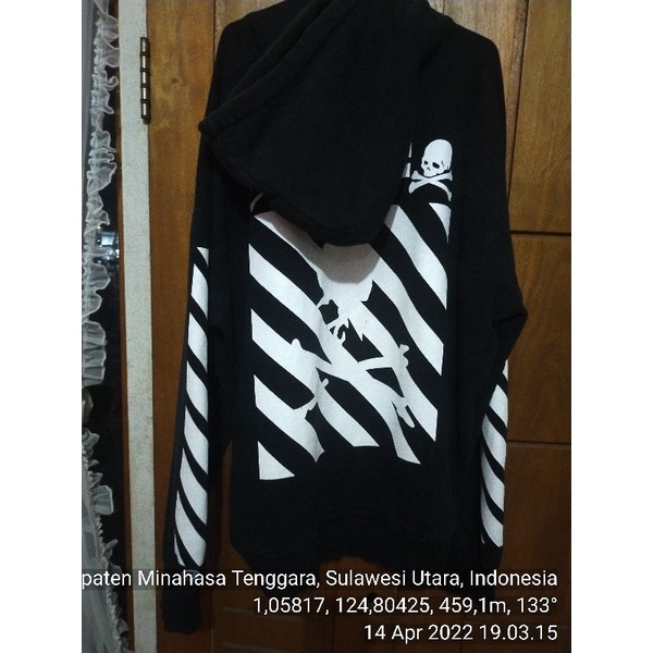 Hoodie off white x champion x mastermind