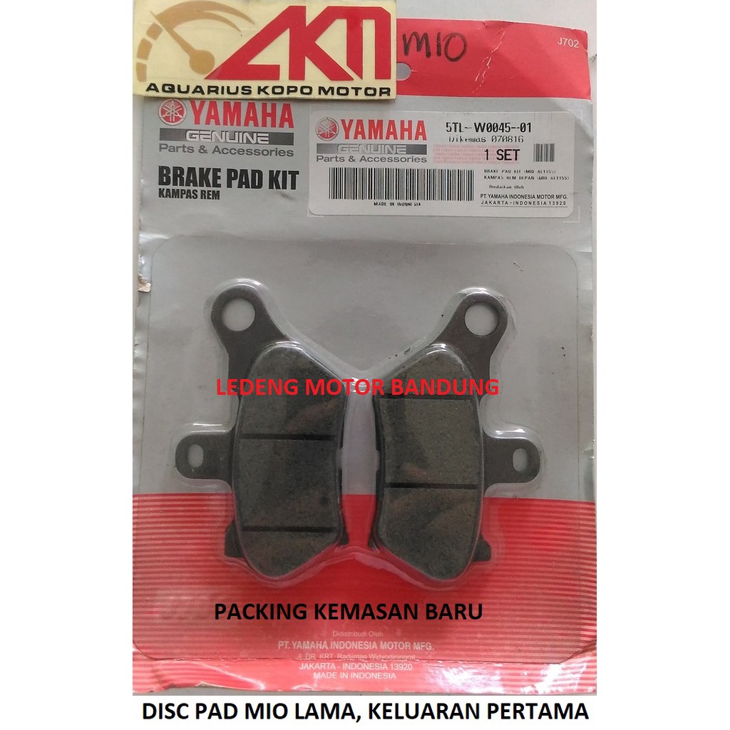 Original Disc Pad Mio Lama Pertama Keluar Kampas Rem Cakram Yamaha 5TL