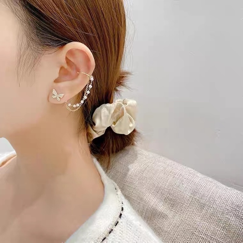 Anting Gantung Panjang Tusuk Gaya Retro Motif Geometri Aksen Zircon + Rumbai Untuk Perhiasan Wanita