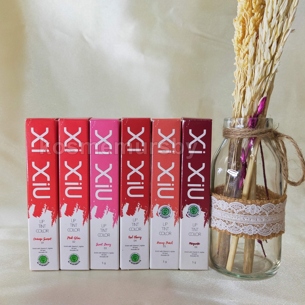 (BPOM)  Halal XI XIU Liptint Original 6 Warna