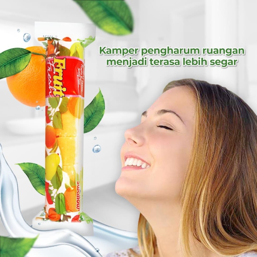 Swallow Fruit Fresh Kamper / kapur barus Toilet wangi buah isi 6